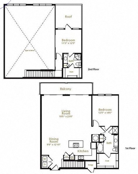 b4 floorplan at Trend Design District, Dallas, TX 75207